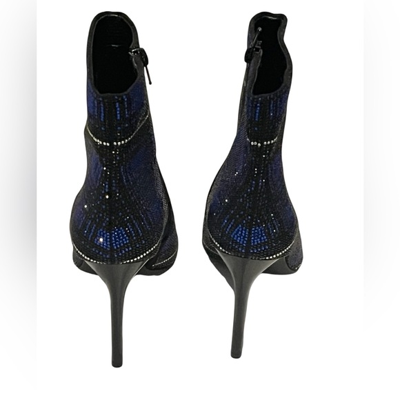 INC International Concepts Blue and Black Ankle Booties - Picture 5 of 8